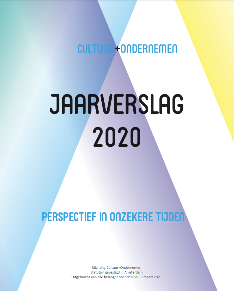 Jaarverslag 2020 Cultuur+Ondernemen