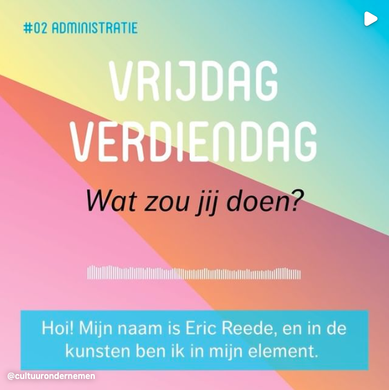 Vrijdag Verdiendag #2 Vraag Eric Reede "Wat zou jij doen?"